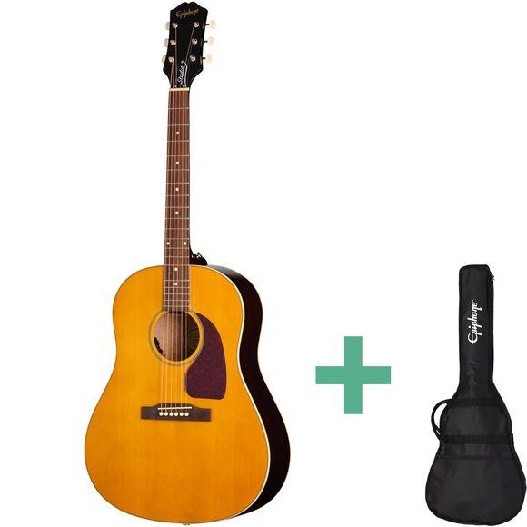 Epiphone J-45 Studio akustisk gitar i Antique Natural