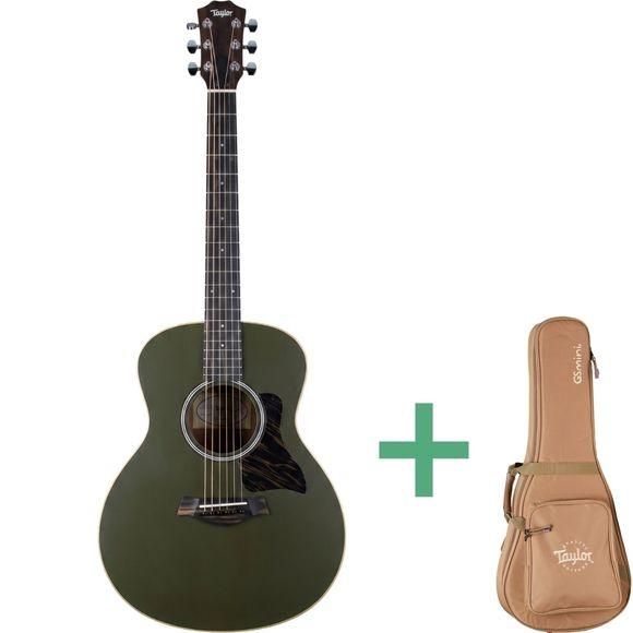 Taylor GS Mini-e LTD Olive kompakt stålstrengsgitar