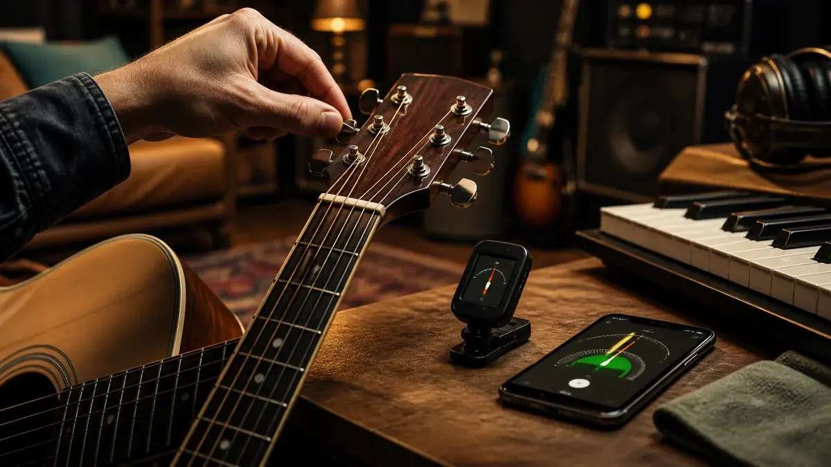 Hvordan stemme gitar – enkel guide for nybegynnere